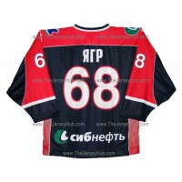 Avangard Omsk 2004-05 Russian Hockey Jersey Jagr Dark