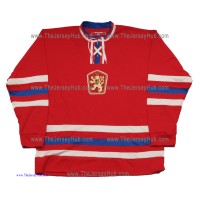 Team Czechoslovakia 1976 Canada Cup Retro Hockey Jersey Dark