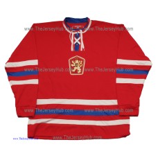 Team Czechoslovakia 1976 Canada Cup Retro Hockey Jersey Dark