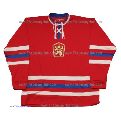 Team Czechoslovakia 1976 Canada Cup Retro Hockey Jersey Dark Team Czechoslovakia 1976 Canada Cup Retro Hockey Jersey Dark