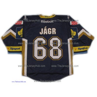 Rytiri Kladno Knights 2012-13 Czech Extraliga Hockey Jersey Jaromir Jagr Dark Rytiri Kladno Knights 2012-13 Czech Extraliga Hockey Jersey Jaromir Jagr Dark
