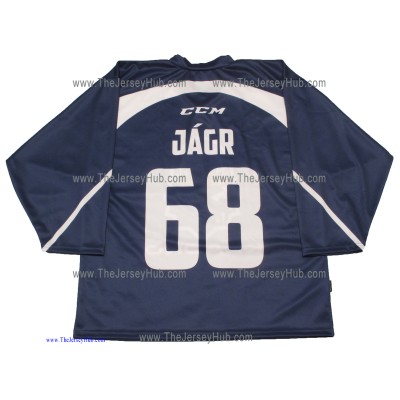 Rytiri Kladno Knights Czech Extraliga Practice Hockey Jersey Jaromir Jagr Dark Rytiri Kladno Knights Czech Extraliga Practice Hockey Jersey Jaromir Jagr Dark