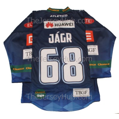 Rytiri Kladno Knights 2020-21 Czech Extraliga PRO Hockey Jersey Jaromir Jagr Dark Rytiri Kladno Knights 2020-21 Czech Extraliga PRO Hockey Jersey Jaromir Jagr Dark