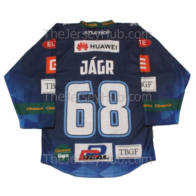 Rytiri Kladno Knights 2020-21 Czech Extraliga Hockey Jersey Jaromir Jagr Dark Rytiri Kladno Knights 2020-21 Czech Extraliga Hockey Jersey Jaromir Jagr Dark