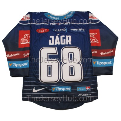 Rytiri Kladno Knights 2022-23 Czech Extraliga PRO Hockey Jersey Jaromir Jagr Dark Rytiri Kladno Knights 2022-23 Czech Extraliga PRO Hockey Jersey Jaromir Jagr Dark