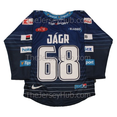 Rytiri Kladno Knights 2023-24 Czech Extraliga PRO Hockey Jersey Jaromir Jagr Dark Rytiri Kladno Knights 2023-24 Czech Extraliga PRO Hockey Jersey Jaromir Jagr Dark