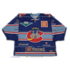 KLH Khomutov 2010-11 Czech Extraliga #1 Goalie Czech Hockey Jersey Dark