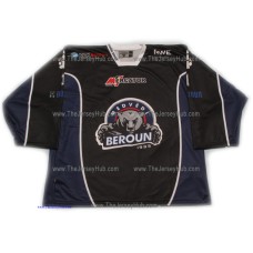 Medvedi (Bears) Beroun 2012-13 Czech Liga #1 Goalie Czech Hockey Jersey Dark