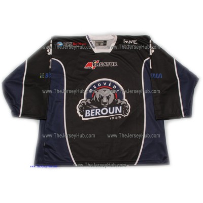 Medvedi (Bears) Beroun 2012-13 Czech Liga #1 Goalie Czech Hockey Jersey Dark Medvedi (Bears) Beroun 2012-13 Czech Liga #1 Goalie Czech Hockey Jersey Dark