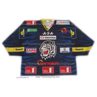 HC White Tigers Liberec 2013-14 Czech Extraliga #1 Goalie Czech Hockey Jersey Dark HC White Tigers Liberec 2013-14 Czech Extraliga #1 Goalie Czech Hockey Jersey Dark