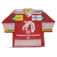 HC Trinec Ocelari 2012-13 Czech Extraliga Hockey Jersey Jiri Hudler Dark