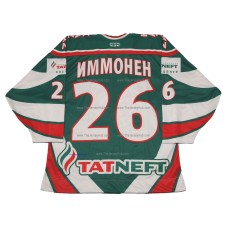 AK Bars Kazan 2009-10 Russian Hockey Jersey Jarkko Immonen Dark