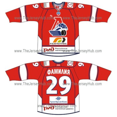 Lokomotiv Yaroslavl 2009-10 Russian Hockey Jersey Dark Lokomotiv Yaroslavl 2009-10 Russian Hockey Jersey Dark