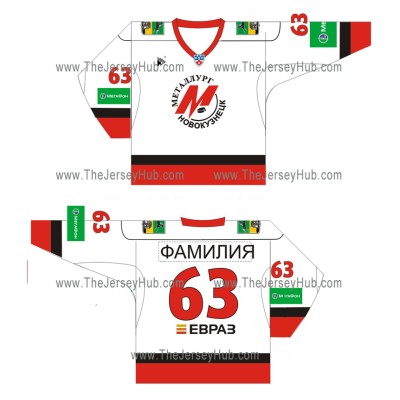 Metallurg Novokuznetsk 2009-10 Russian Hockey Jersey Light Metallurg Novokuznetsk 2009-10 Russian Hockey Jersey Light