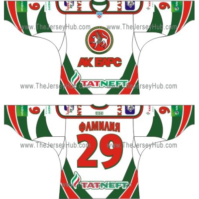 Ak Bars Kazan 2010-11 Russian Hockey Jersey Light Ak Bars Kazan 2010-11 Russian Hockey Jersey Light
