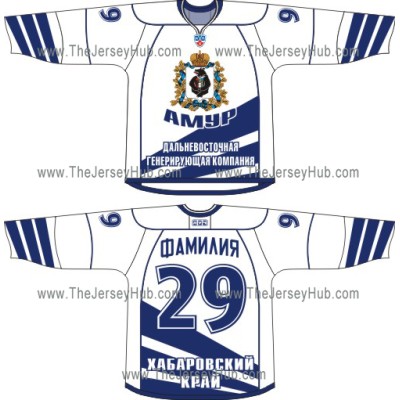 Amur Khabarovsk 2010-11 Russian Hockey Jersey Light Amur Khabarovsk 2010-11 Russian Hockey Jersey Light