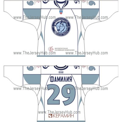 Dinamo Dynamo Minsk 2010-11 Russian Hockey Jersey Light Dinamo Dynamo Minsk 2010-11 Russian Hockey Jersey Light