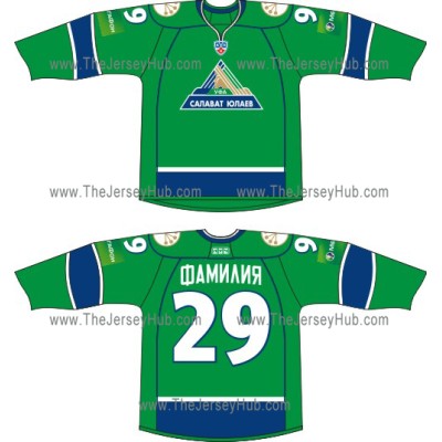 Salavat Yulaev Ufa 2010-11 Russian Hockey Jersey Dark Salavat Yulaev Ufa 2010-11 Russian Hockey Jersey Dark
