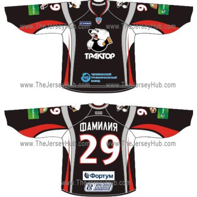 Traktor Tractor Chelyabinsk 2010-11 Russian Hockey Jersey Dark Traktor Tractor Chelyabinsk 2010-11 Russian Hockey Jersey Dark