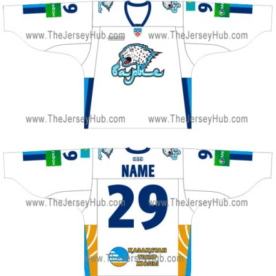 Barys Astana 2011-12 Russian Hockey Jersey Light Barys Astana 2011-12 Russian Hockey Jersey Light