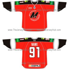 Metallurg Novokuznetsk 2011-12 Russian Hockey Jersey Dark