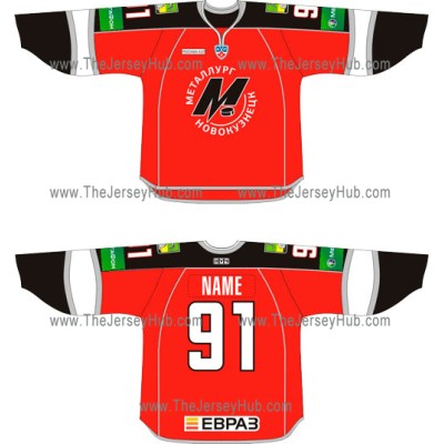 Metallurg Novokuznetsk 2011-12 Russian Hockey Jersey Dark Metallurg Novokuznetsk 2011-12 Russian Hockey Jersey Dark