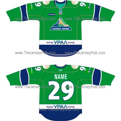 Salavat Yulaev Ufa 2011-12 Russian Hockey Jersey Dark Salavat Yulaev Ufa 2011-12 Russian Hockey Jersey Dark