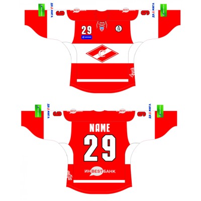 Spartak Moscow 2011-12 Russian Hockey Jersey Dark Spartak Moscow 2011-12 Russian Hockey Jersey Dark