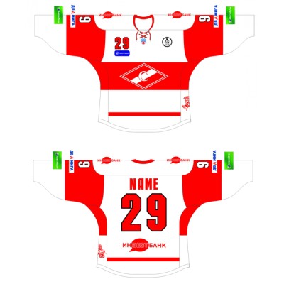 Spartak Moscow 2011-12 Russian Hockey Jersey Light Spartak Moscow 2011-12 Russian Hockey Jersey Light