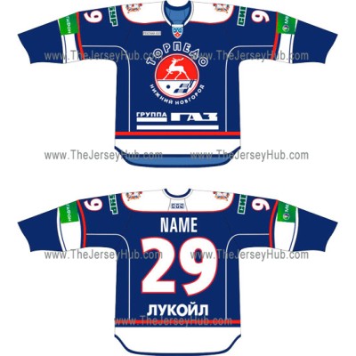 Torpedo Nizhny Novgorod 2011-12 Russian Hockey Jersey Dark Torpedo Nizhny Novgorod 2011-12 Russian Hockey Jersey Dark