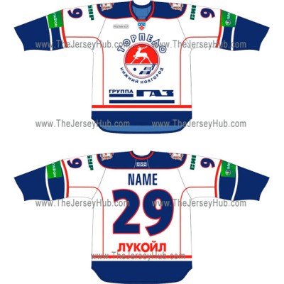Torpedo Nizhny Novgorod 2011-12 Russian Hockey Jersey Light Torpedo Nizhny Novgorod 2011-12 Russian Hockey Jersey Light