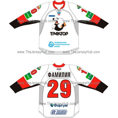 Traktor Tractor Chelyabinsk 2011-12 Russian Hockey Jersey Light Traktor Tractor Chelyabinsk 2011-12 Russian Hockey Jersey Light