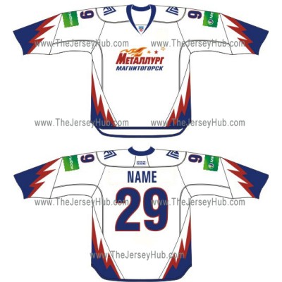 Metallurg Magnitogorsk 2012-13 Russian Hockey Jersey Light