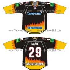 Severstal Cherepovets 2012-13 Russian Hockey Jersey Dark