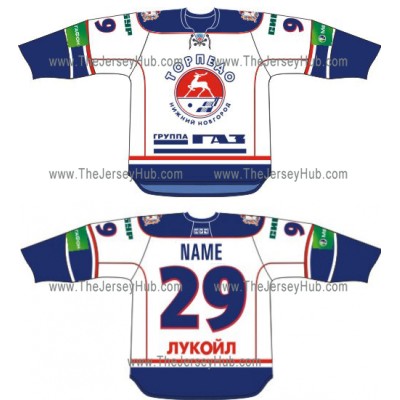 Torpedo Nizhny Novgorod 2012-13 Russian Hockey Jersey Light Torpedo Nizhny Novgorod 2012-13 Russian Hockey Jersey Light