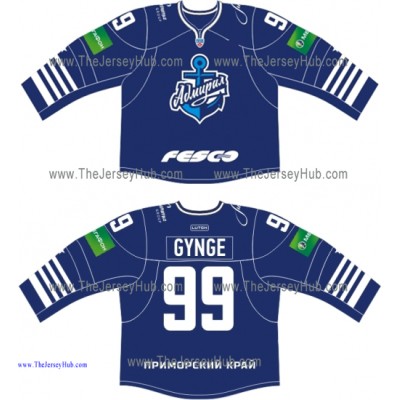 Admiral Vladivostok 2013-14 Russian Hockey Jersey Dark Admiral Vladivostok 2013-14 Russian Hockey Jersey Dark