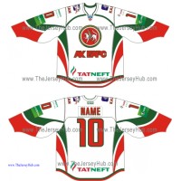 Ak Bars Kazan 2013-14 Russian Hockey Jersey Light