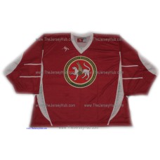 Ak Bars Kazan 2013-14 Russian Hockey Burgundy Practice Jersey 