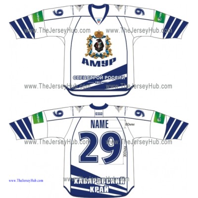 Amur Khabarovsk 2013-14 Russian Hockey Jersey Light Amur Khabarovsk 2013-14 Russian Hockey Jersey Light