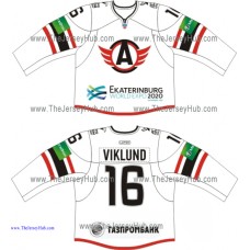 Avtomobilist Yekaterinburg 2013-14 Russian Hockey Jersey Light