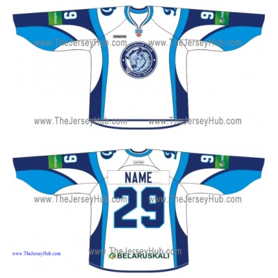 Dinamo Dynamo Minsk 2013-14 Russian Hockey Jersey Light Dinamo Dynamo Minsk 2013-14 Russian Hockey Jersey Light