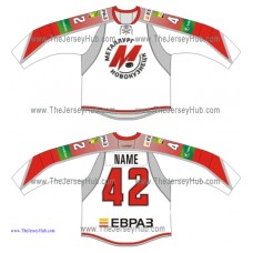 Metallurg Novokuznetsk 2013-14 Russian Hockey Jersey Light