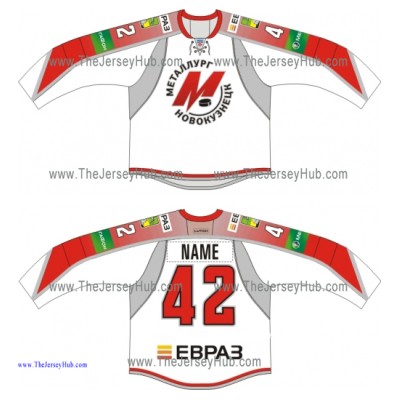 Metallurg Novokuznetsk 2013-14 Russian Hockey Jersey Light Metallurg Novokuznetsk 2013-14 Russian Hockey Jersey Light