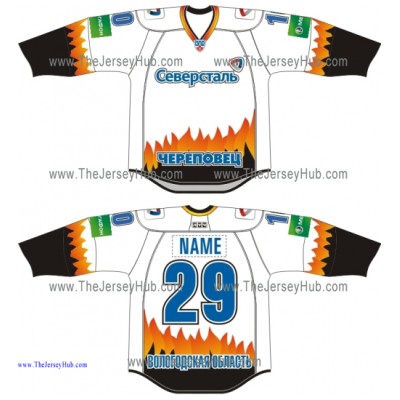 Severstal Cherepovets 2013-14 Russian Hockey Jersey Light Severstal Cherepovets 2013-14 Russian Hockey Jersey Light