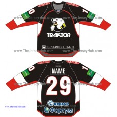 Traktor Tractor Chelyabinsk 2013-14 Russian Hockey Jersey Dark Kuznetsov Nichushkin