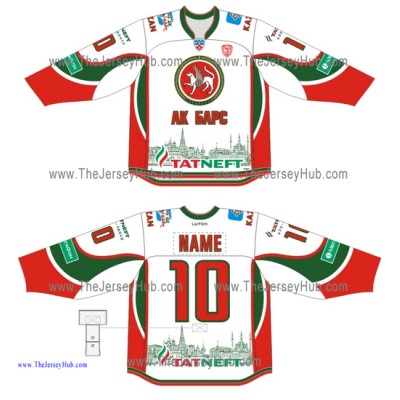 Ak Bars Kazan KHL 2014-15 Russian Hockey Jersey Light Ak Bars Kazan KHL 2014-15 Russian Hockey Jersey Light