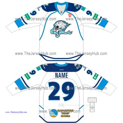 Barys Astana KHL 2014-15 Russian Hockey Jersey Light Barys Astana KHL 2014-15 Russian Hockey Jersey Light
