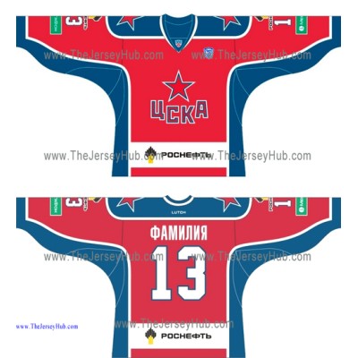 CSKA Moscow KHL 2014-15 Russian Hockey Jersey Dark