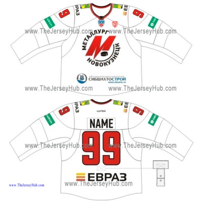 Metallurg Novokuznetsk KHL 2014-15 Russian Hockey Jersey Light Metallurg Novokuznetsk KHL 2014-15 Russian Hockey Jersey Light
