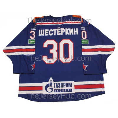 SKA St. Petersburg 2014-15 KHL Hockey Jersey Igor Shestyorkin Shesterkin Dark SKA St. Petersburg 2014-15 KHL Hockey Jersey Igor Shestyorkin Shesterkin Dark